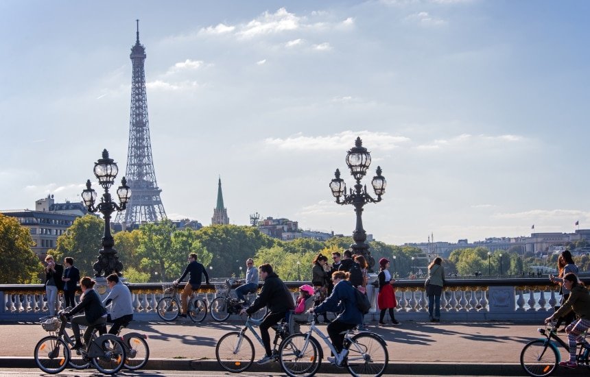 visiter paris à vélo